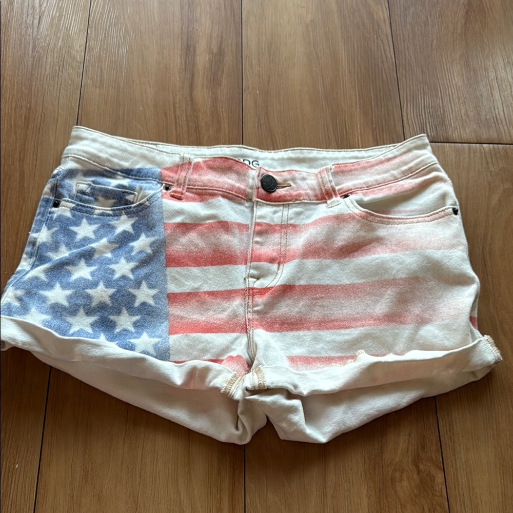 Patriotic Denim Shorts